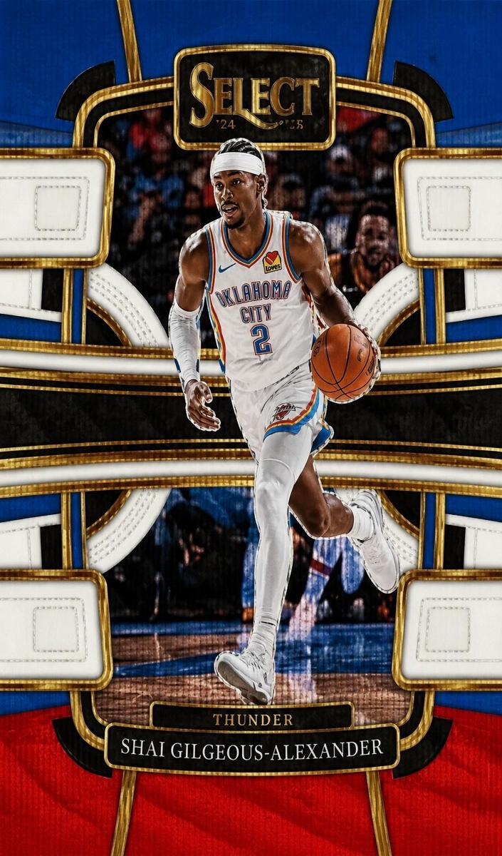 2023 Panini Select Basketball Tri-color Shai Gilgeous-Alexander #57