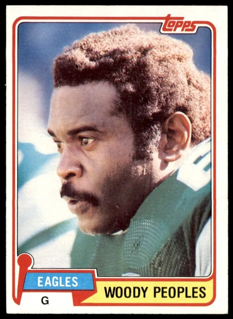 1981 Topps Football Woody Peoples #154 PSA 9