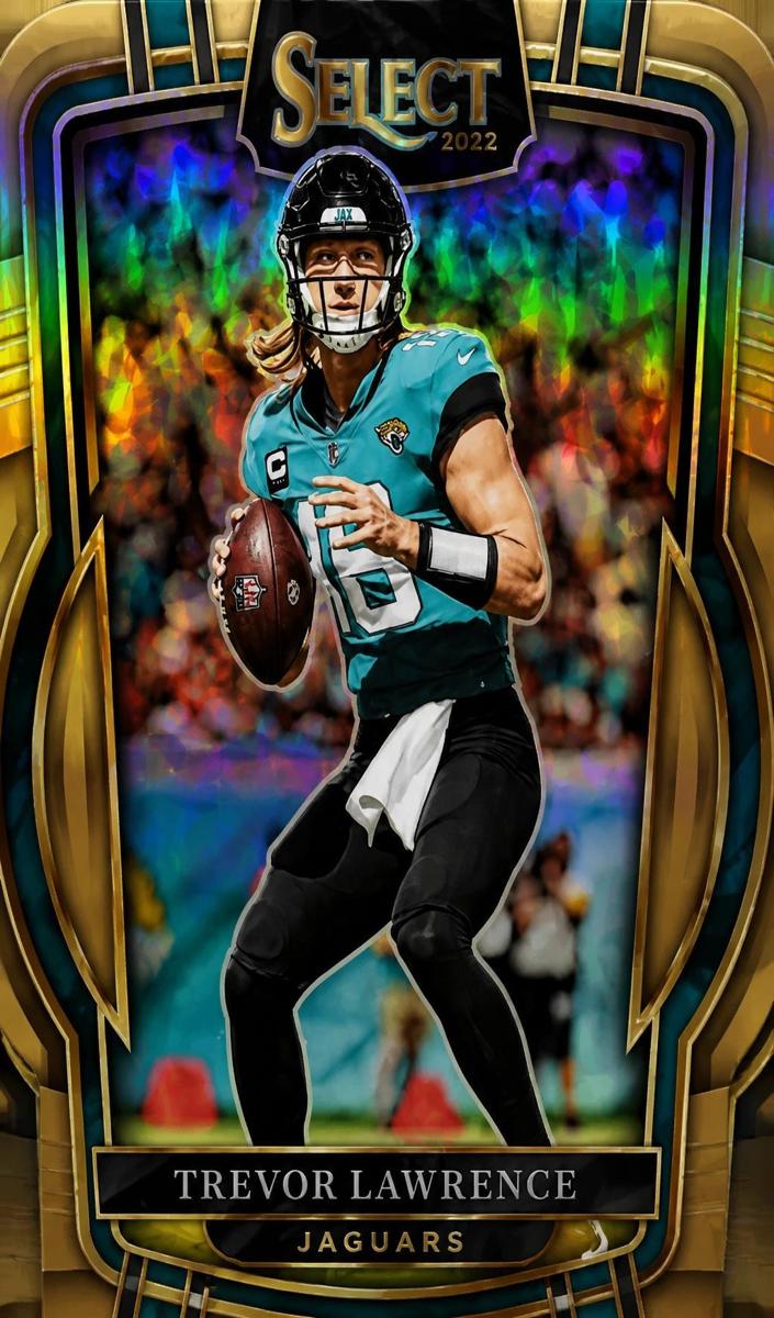 2022 Panini Select Football Copper Prizm Die-Cut Trevor Lawrence #254