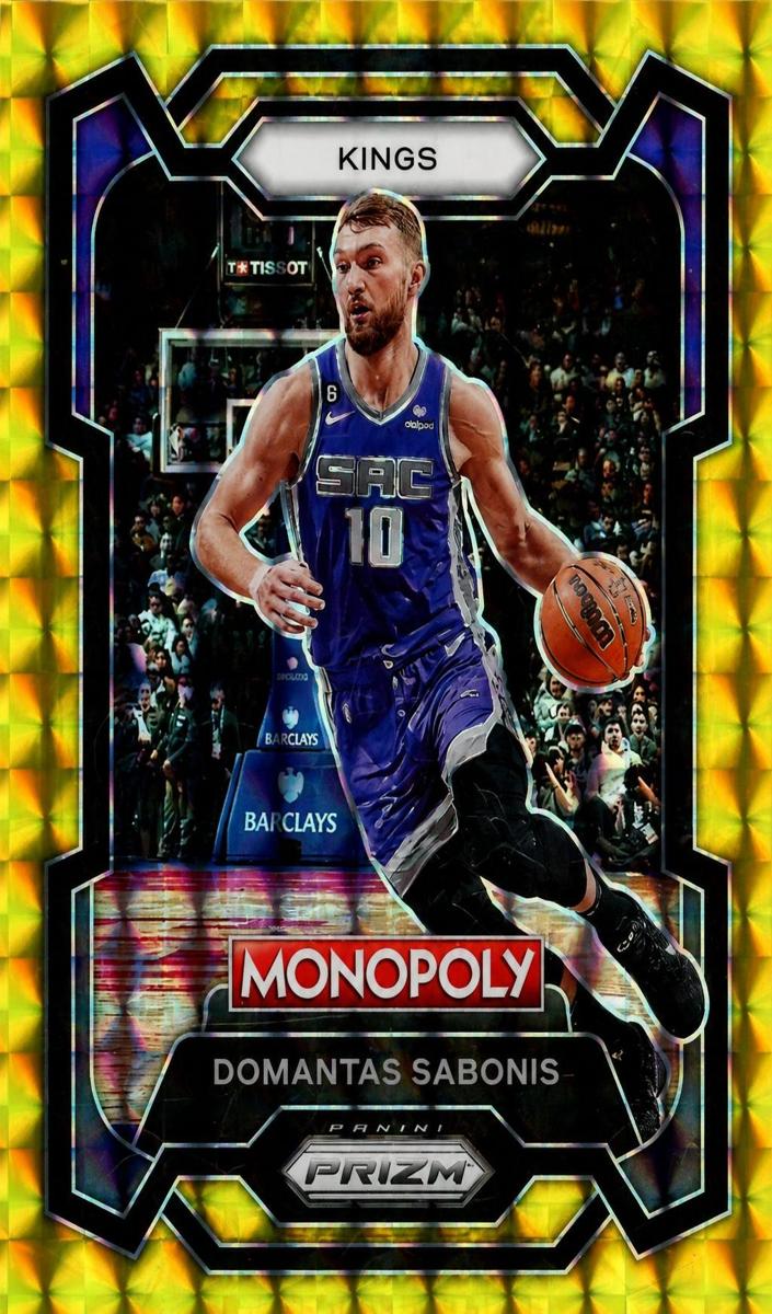 2023 Panini Prizm Monopoly Basketball Gold Domantas Sabonis #77