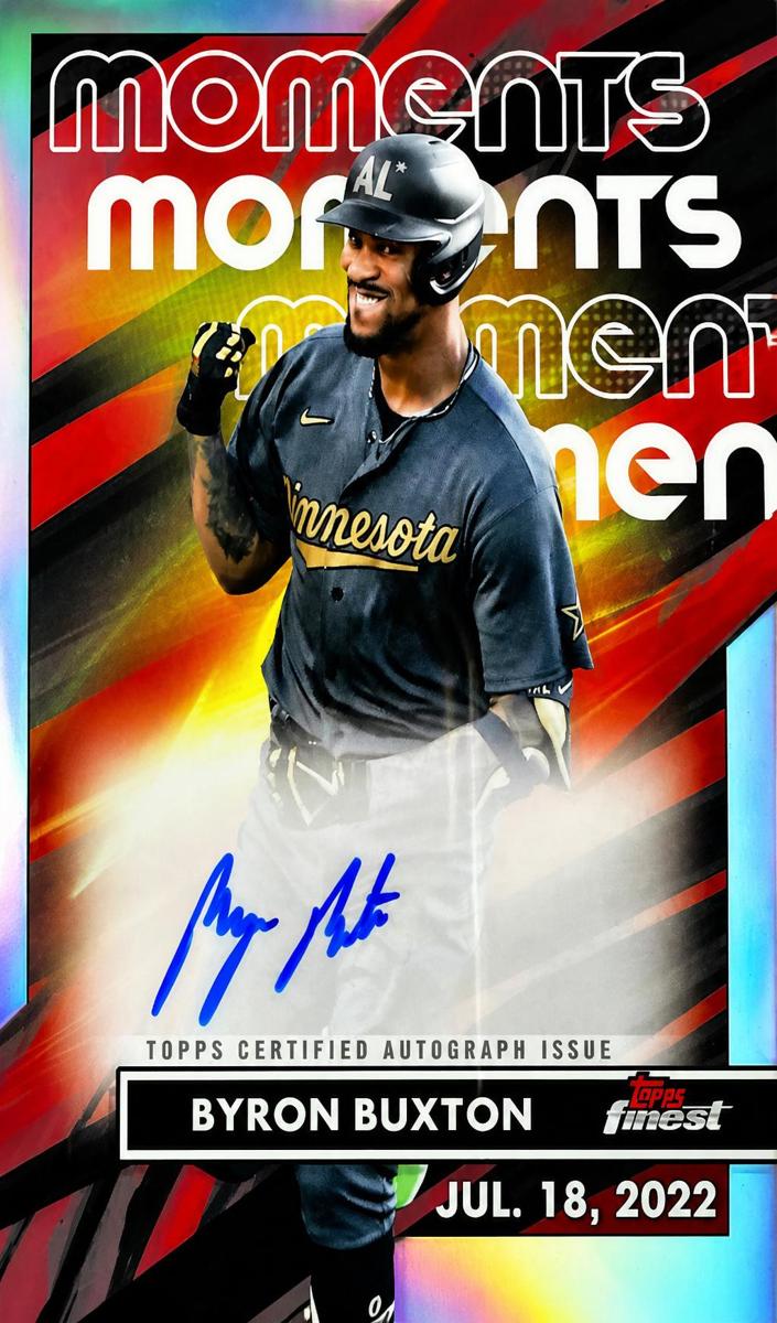 2023 Topps Finest Baseball Byron Buxton #FMA-BBU PSA 9