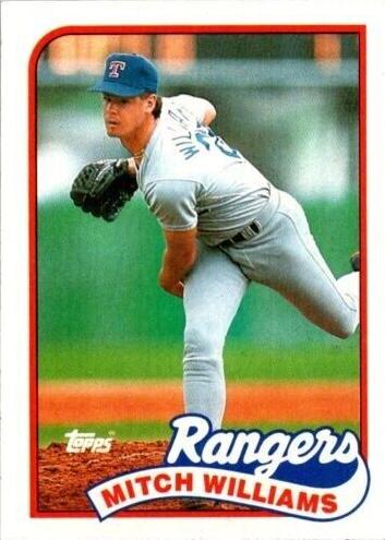 1989 Topps Baseball Mitch Williams #411 PSA 9