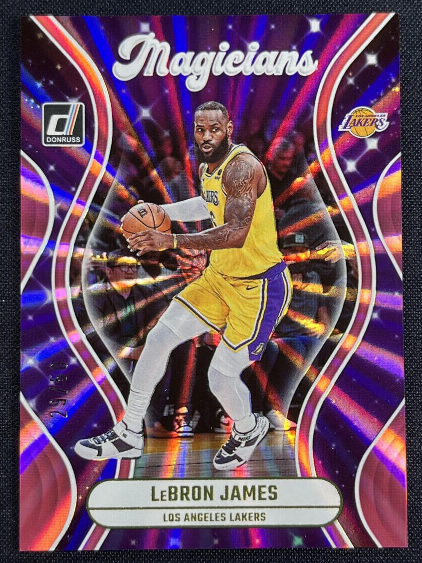 2023 Panini Donruss Basketball Holo Pink Laser LeBron James #10