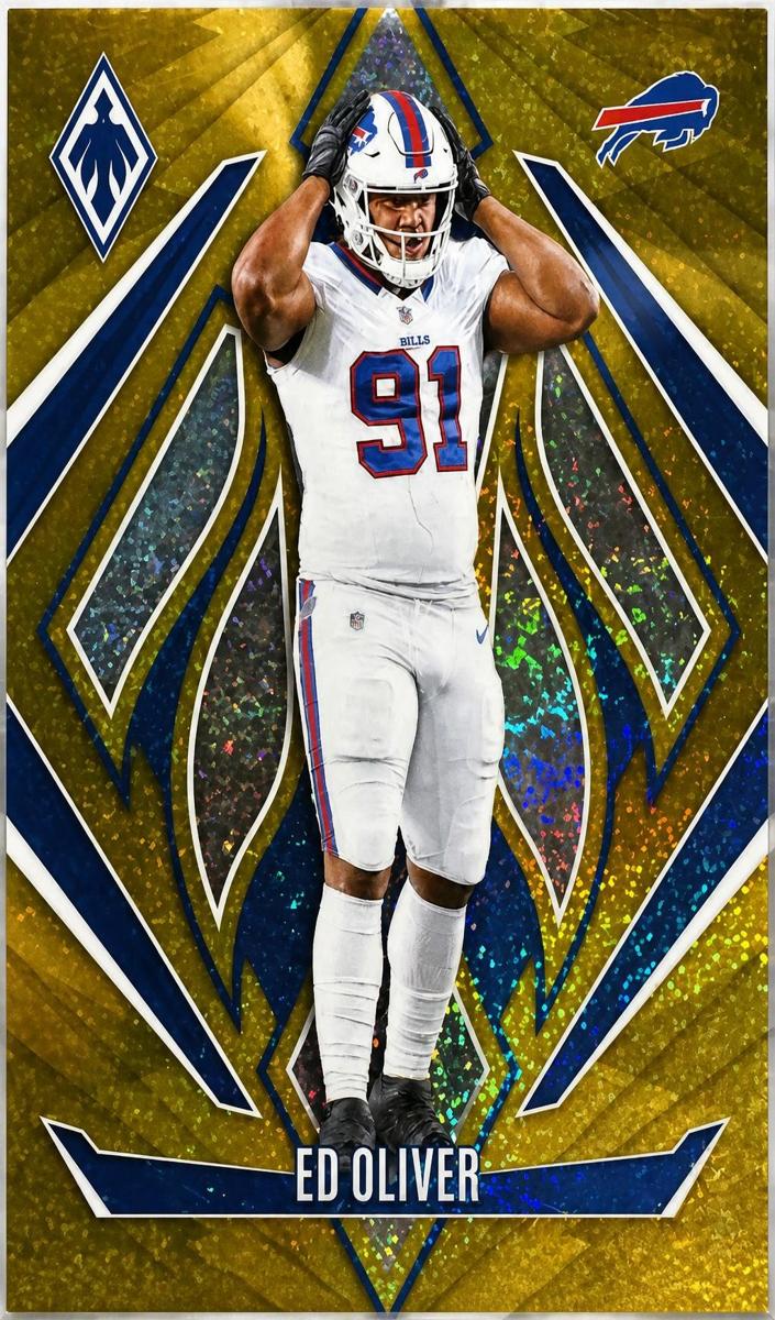 2024 Panini Phoenix Football International Gold Ed Oliver #54