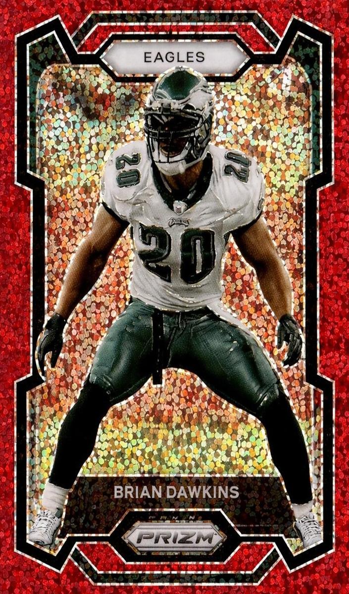 2023 Panini Prizm Football Red Sparkle Brian Dawkins #241