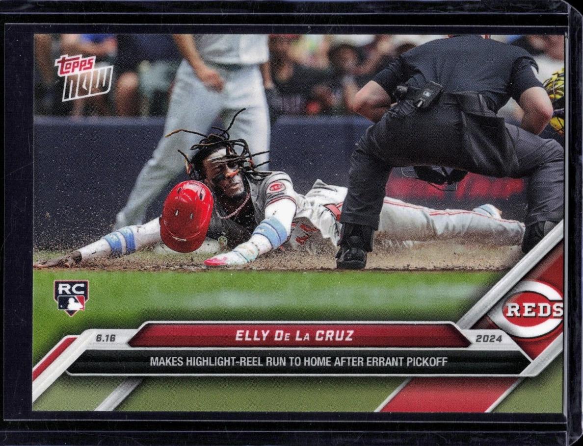 2024 Topps Now Baseball Elly De La Cruz #307 PSA 9