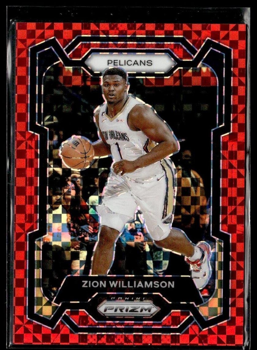 2023 Panini Prizm Basketball Red Power Zion Williamson #27 PSA 9
