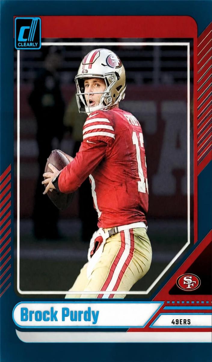 2024 Panini Clearly Donruss Football Teal Brock Purdy #45