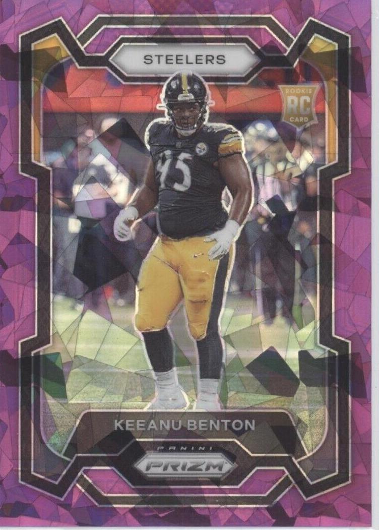 2023 Panini Prizm Football Purple Ice Keeanu Benton #387