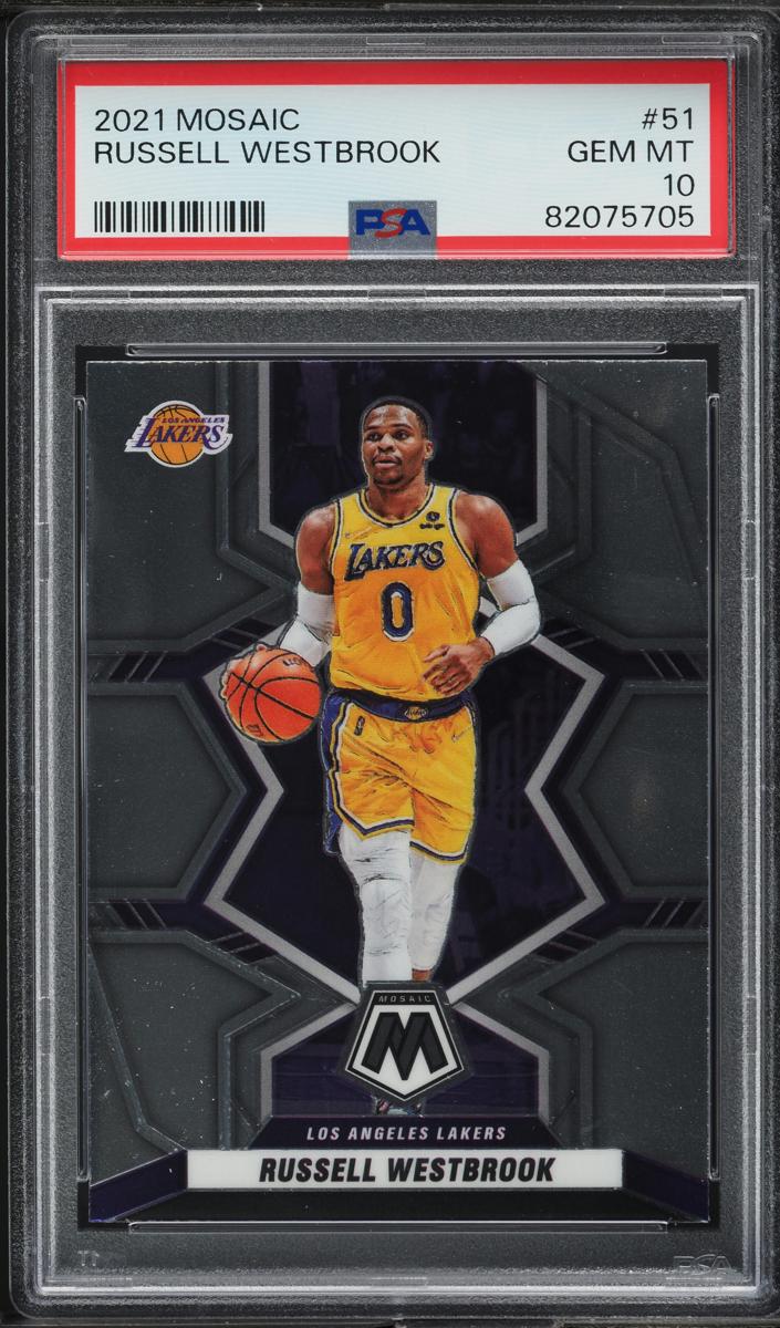 2021 Panini Mosaic Basketball Russell Westbrook #51 PSA 10