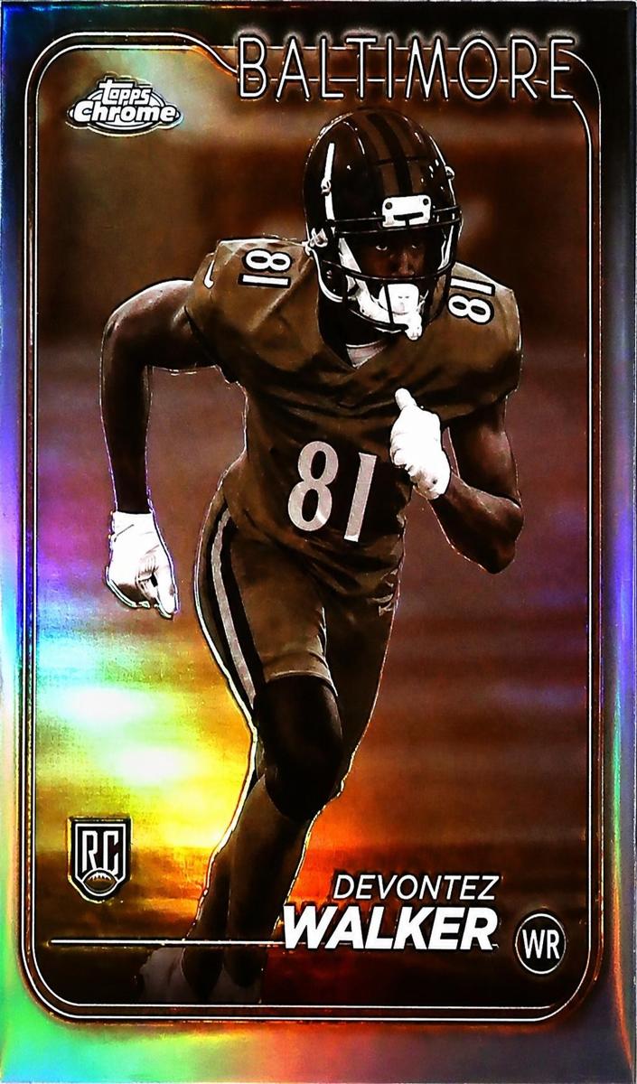 2024 Topps Chrome Football Sepia Refractor Devontez Walker #287