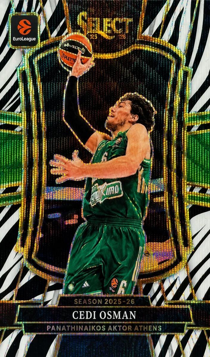 2025 Panini Select EuroLeague Basketball Zebra Cedi Osman #177