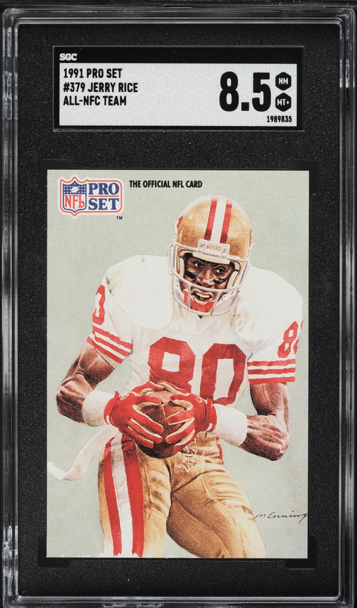 1991 Pro Set Football Jerry Rice #379 PSA 9