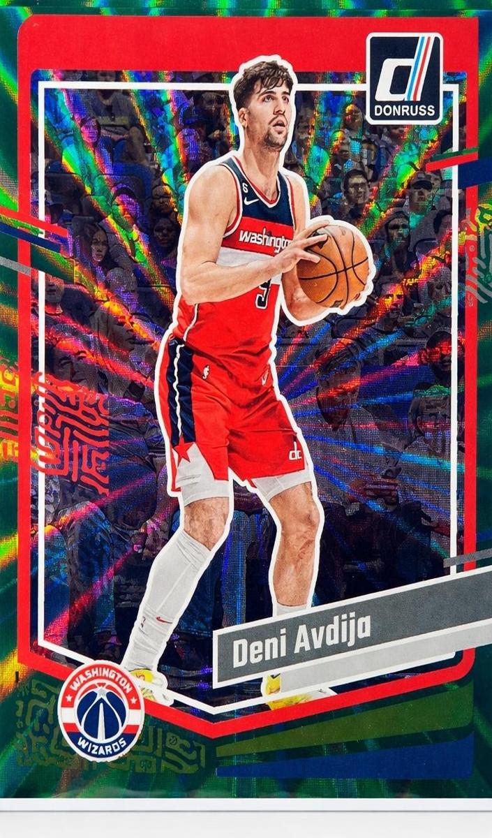 2023 Panini Donruss Basketball Holo Green Laser Deni Avdija #51