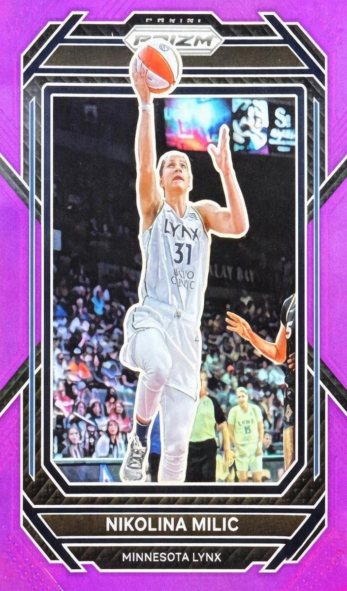2023 Panini Prizm WNBA Basketball Purple Nikolina Milic #28 PSA 10