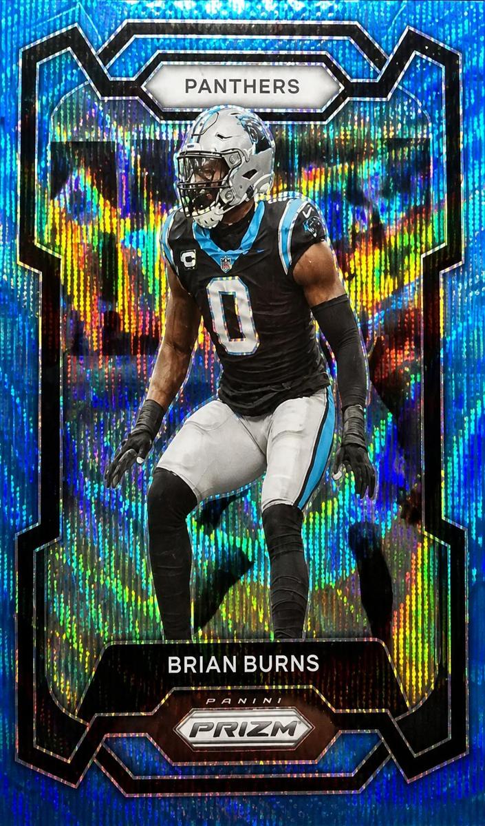 2023 Panini Prizm Football Blue Wave Brian Burns #39