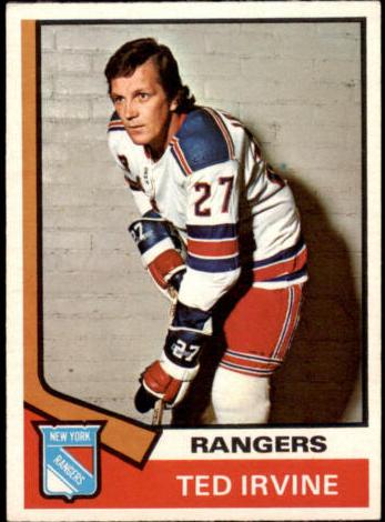 1974 O-Pee-Chee Hockey Ted Irvine #264 PSA 5