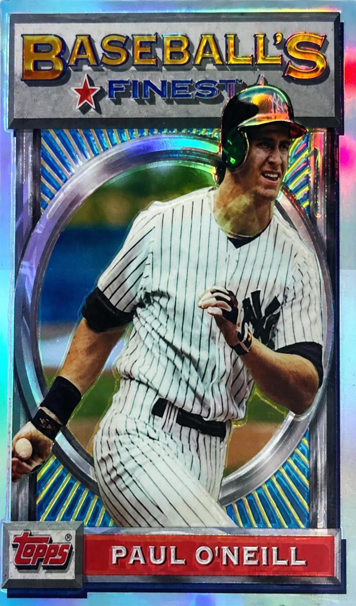 1993 Topps Finest Baseball Refractor Paul O'Neill #170