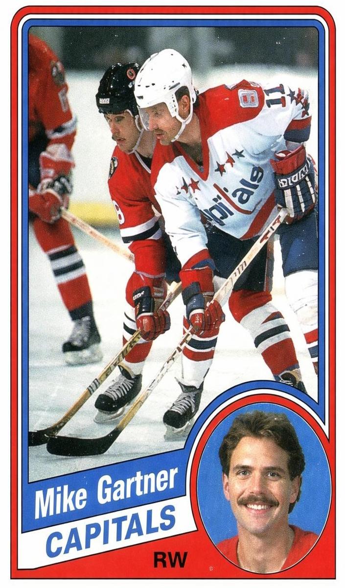 1984 Topps Hockey Mike Gartner #143 PSA 8