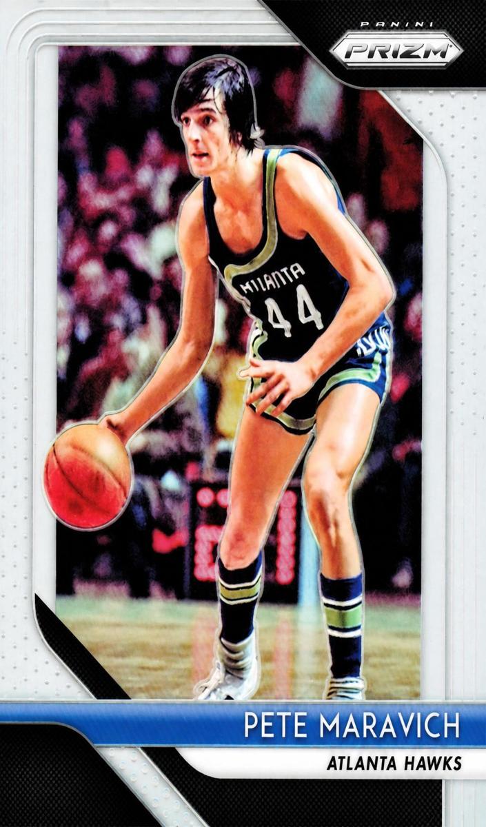 2018 Panini Prizm Basketball Prizms Silver Pete Maravich #255