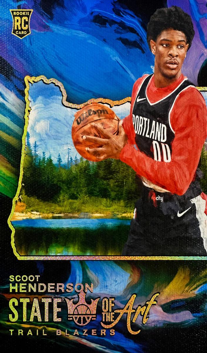 2023 Panini Court Kings Basketball Scoot Henderson #9 PSA 8