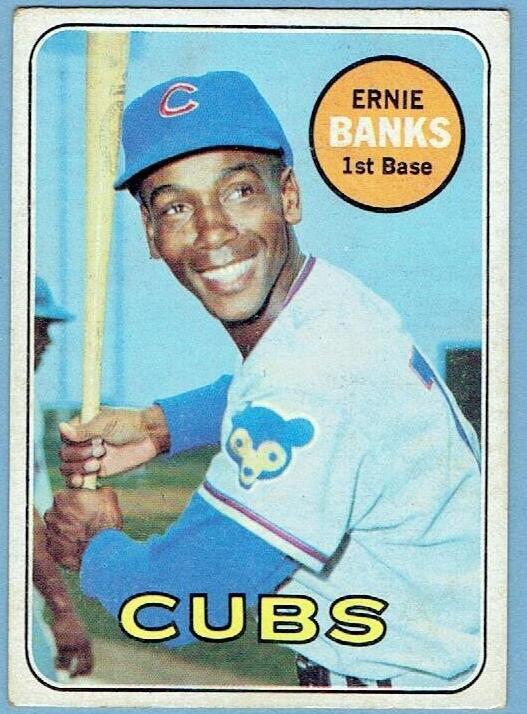 1969 Topps Baseball Ernie Banks #20 PSA 9