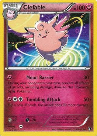 2016 Pokemon XY BREAKpoint Clefable #82