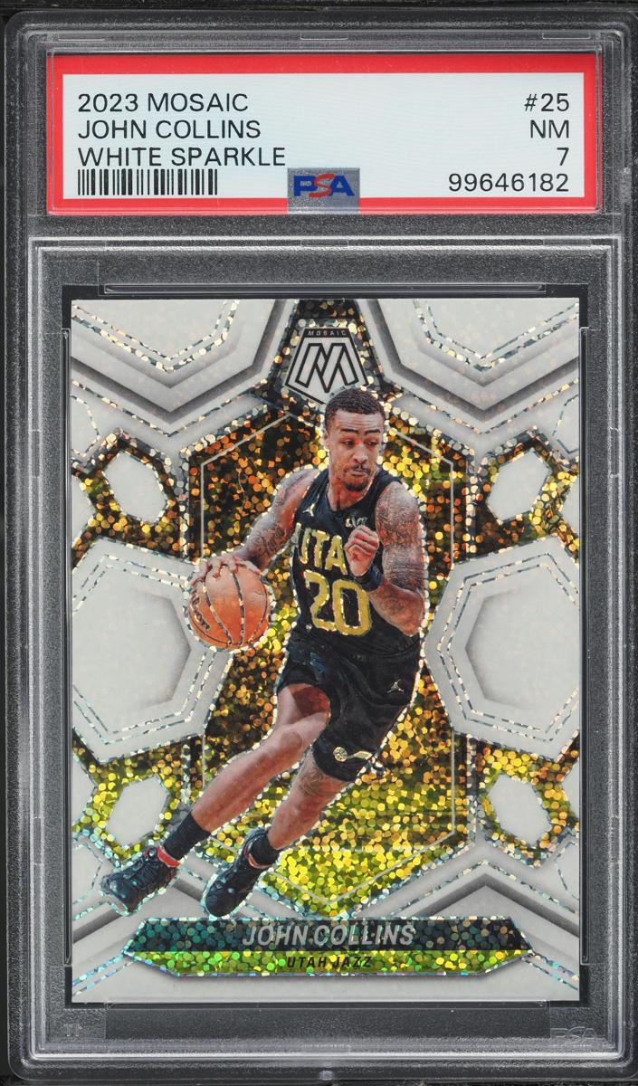 2023 Panini Mosaic Basketball White Sparkle John Collins #25
