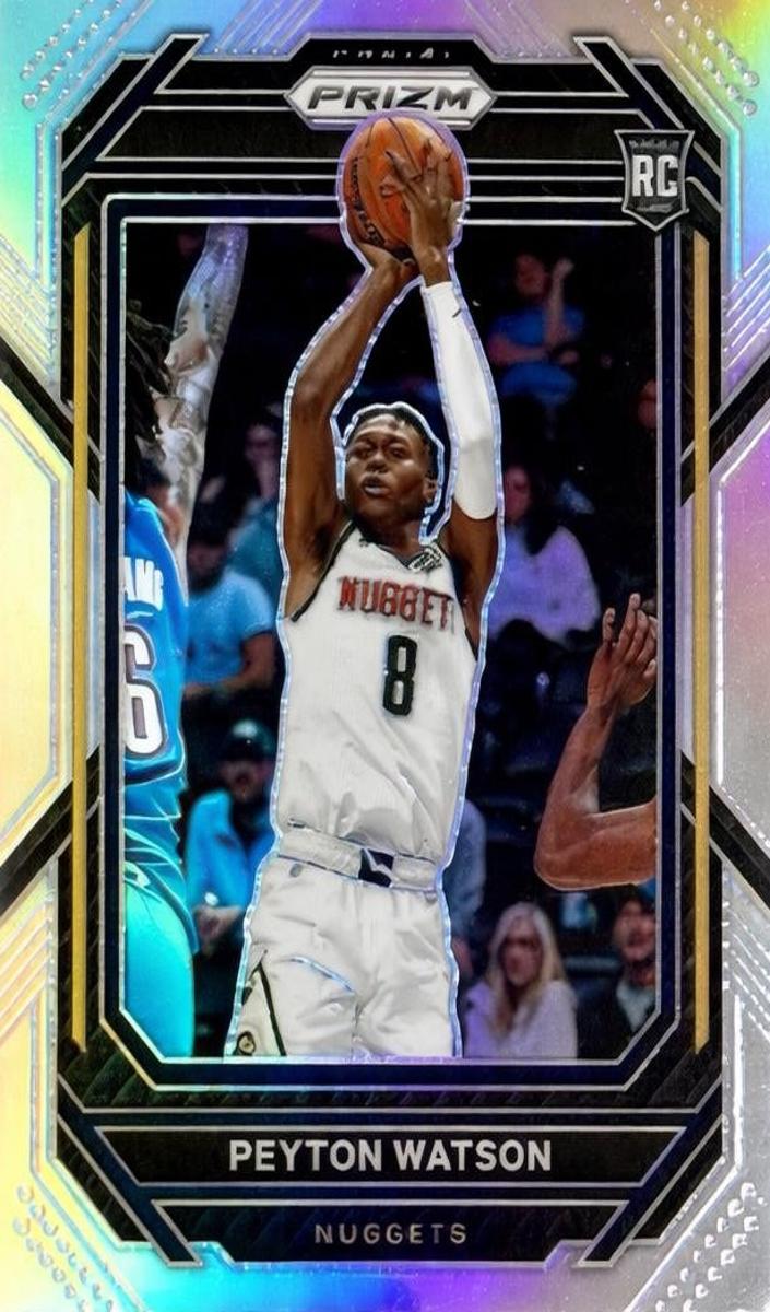 2022 Panini Prizm Basketball Silver Peyton Watson #259 PSA 10