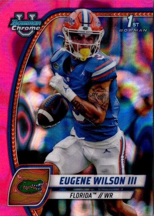 2024 Bowman Chrome University Football Pink Lava Eugene Wilson III #74