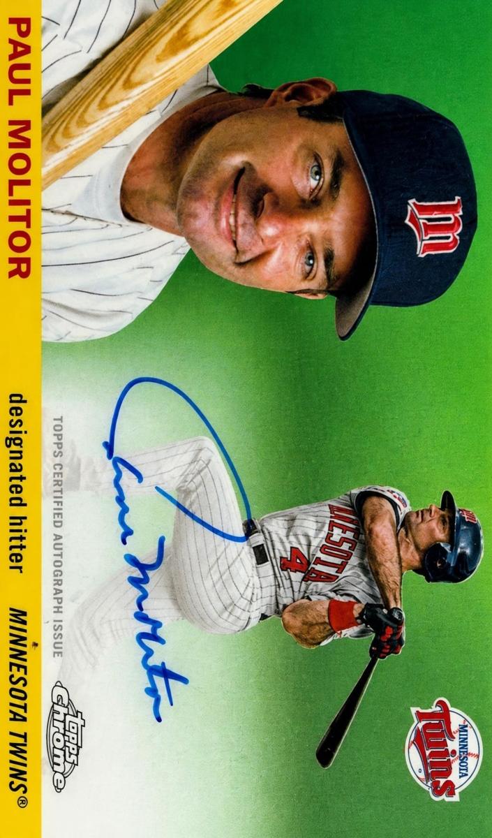 2025 Topps Chrome Platinum Baseball Paul Molitor #CPA-PM