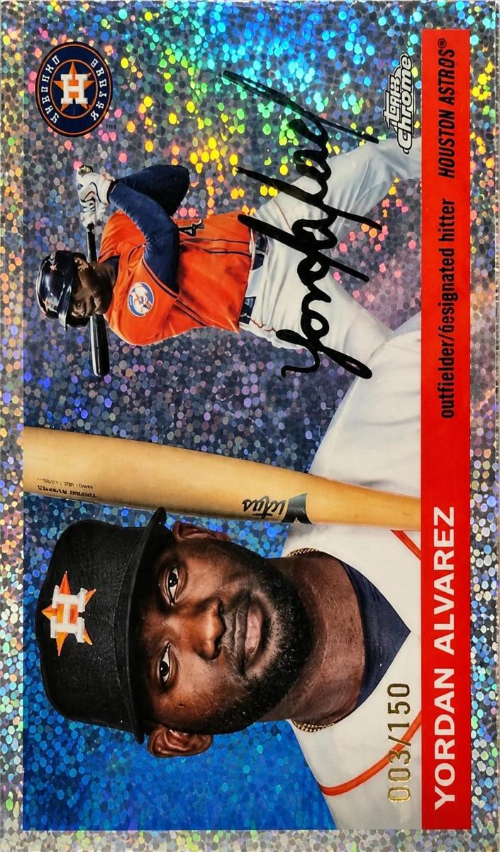 2025 Topps Chrome Platinum Baseball Speckle Refractor Yordan Alvarez #14
