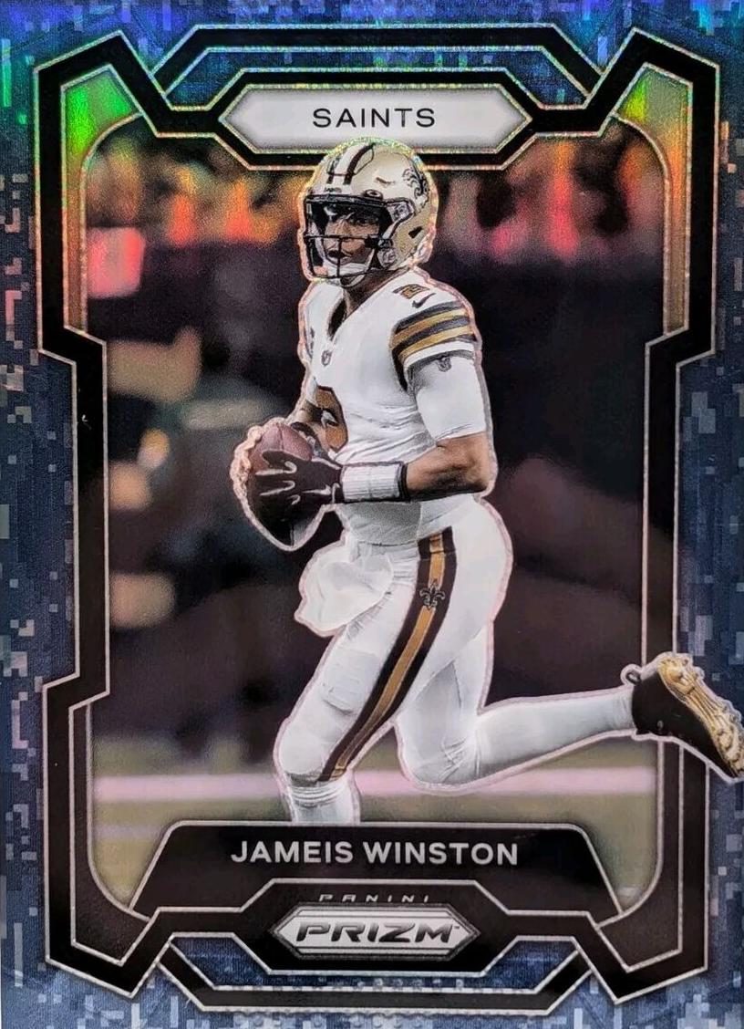 2023 Panini Prizm Football Navy Camo Jameis Winston #214 PSA 9