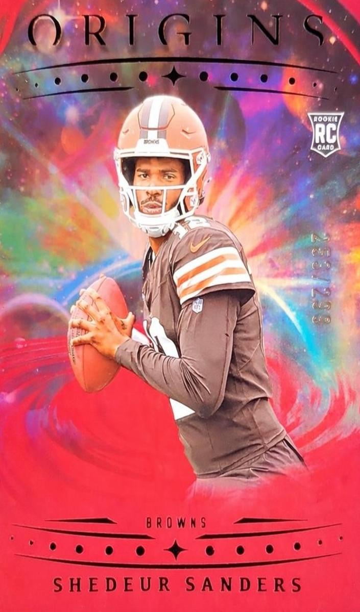2025 Panini Origins Football Holo Red Shedeur Sanders #107