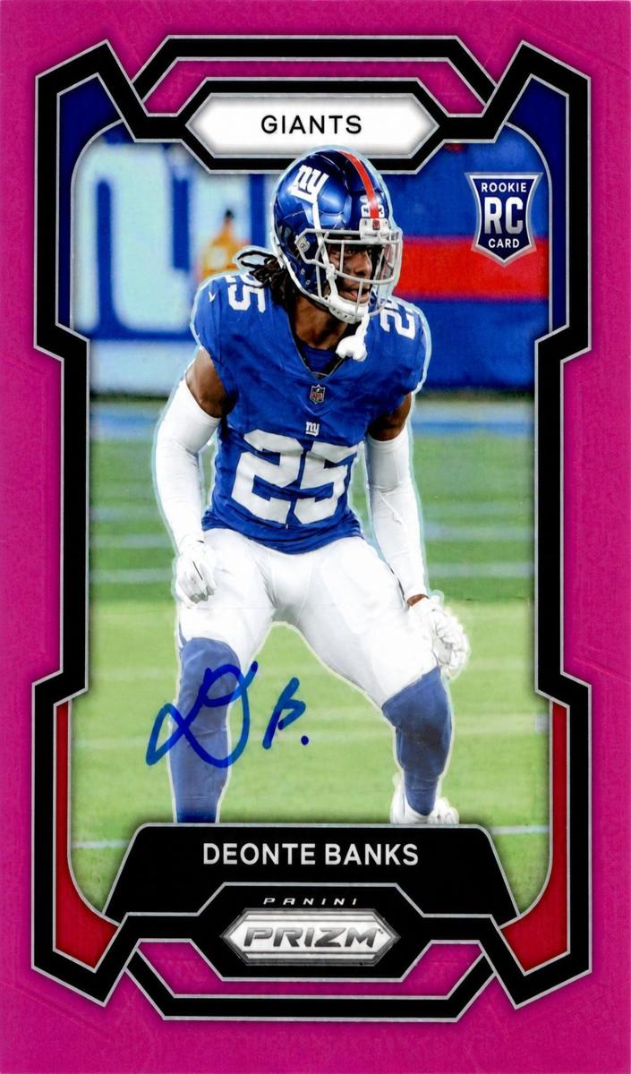 2023 Panini Prizm Football Purple Pulsar Deonte Banks #376