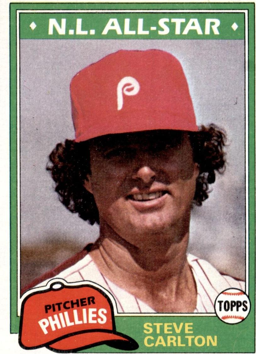 1981 Topps Baseball Steve Carlton #630 PSA 9