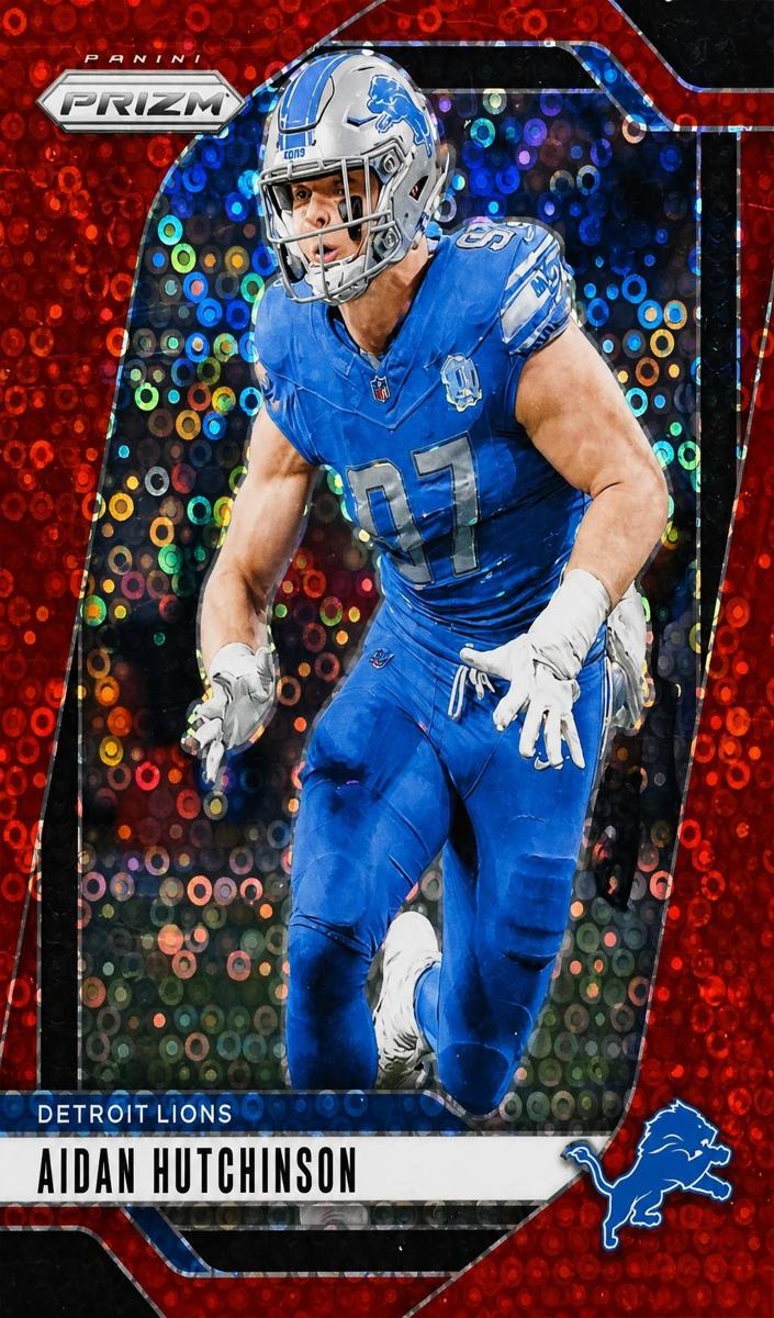 2024 Panini Prizm Football No Huddle Red Aidan Hutchinson #97
