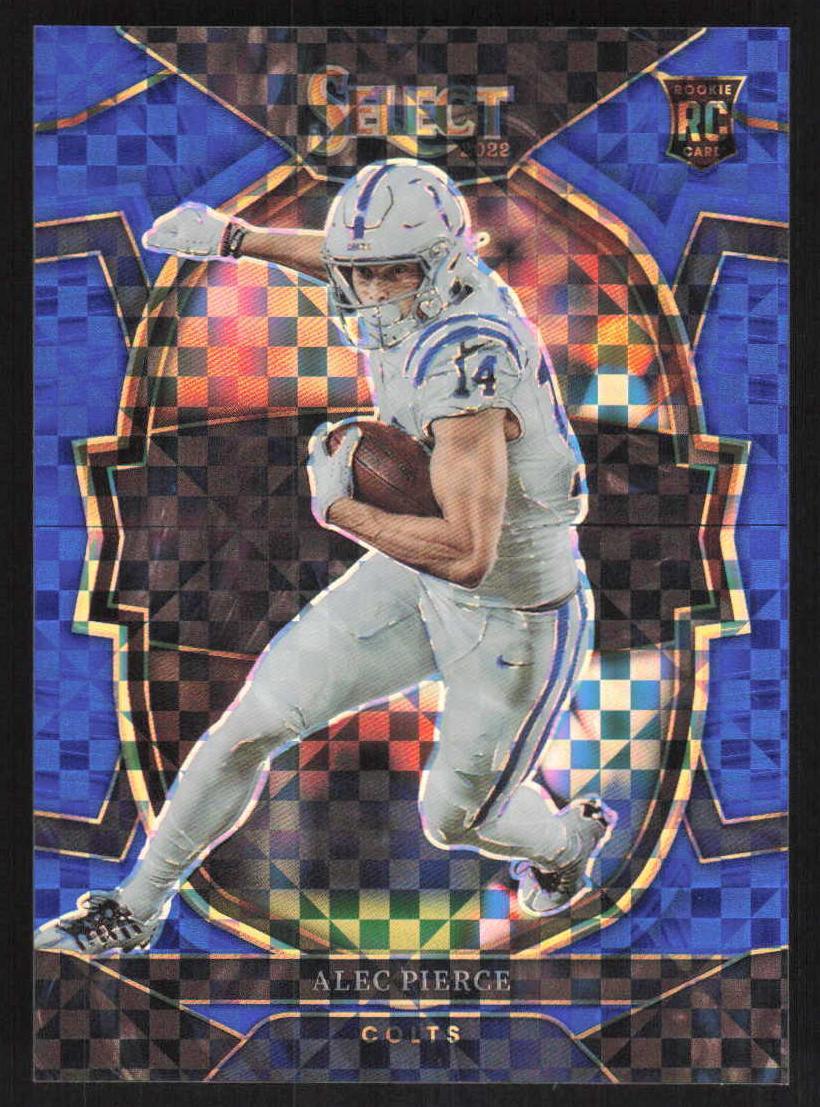 2022 Panini Select Football Blue Prizm Alec Pierce #45