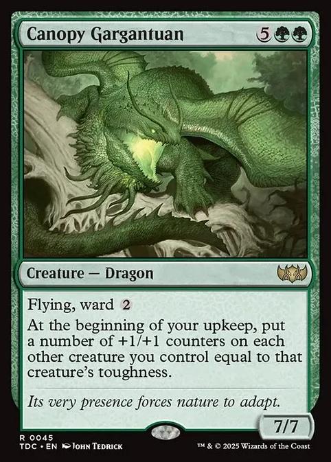 2025 Magic The Gathering Tarkir: Dragonstorm Commander Canopy Gargantuan #45