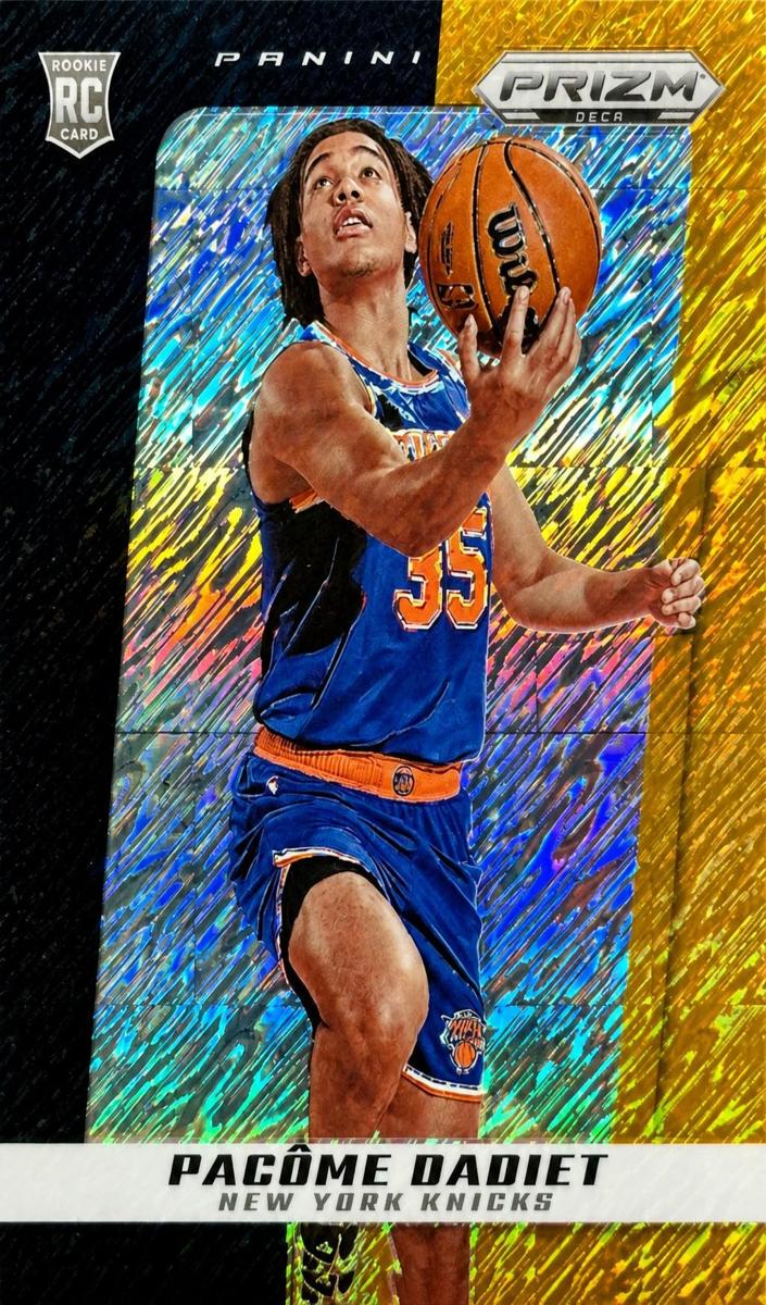 2024 Panini Prizm Deca Basketball Black Gold Shimmer FOTL Pacome Dadiet #58