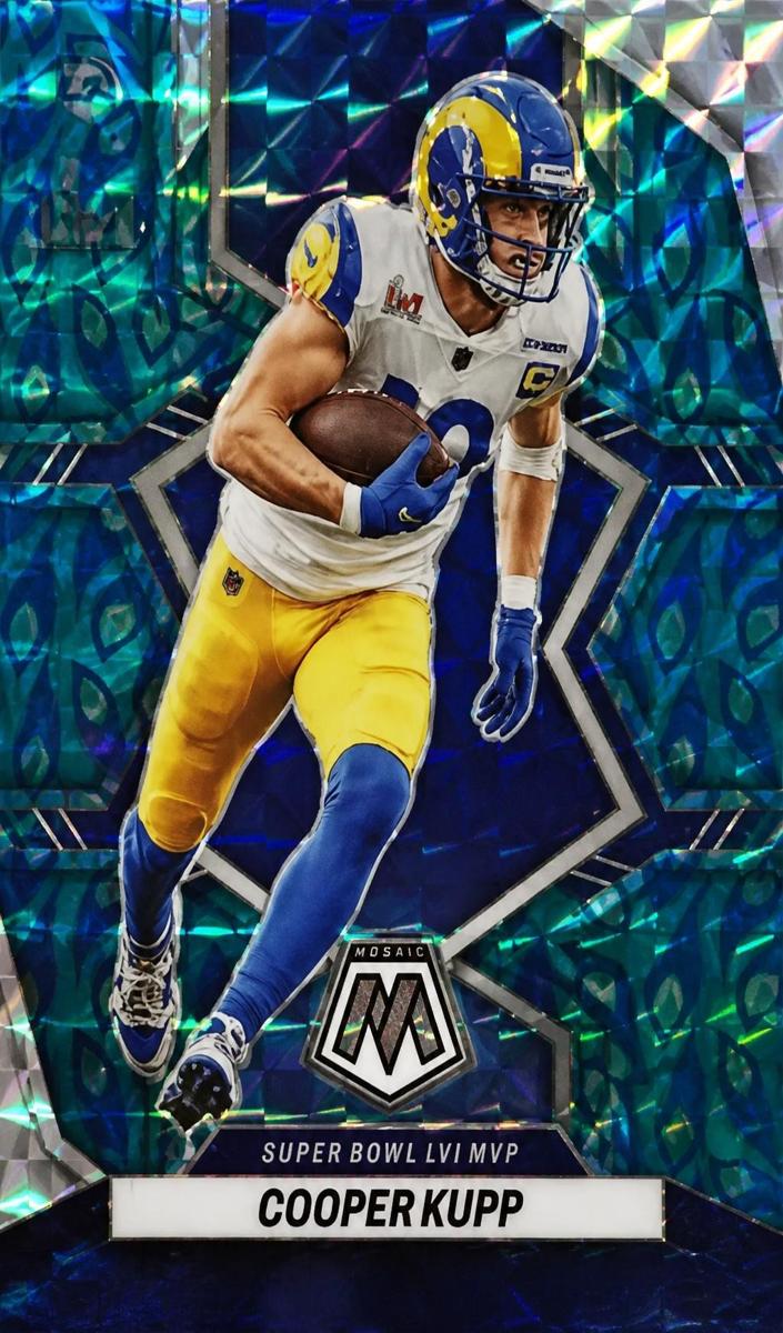 2022 Panini Mosaic Football Choice Peacock Cooper Kupp #299 BGS 9.5