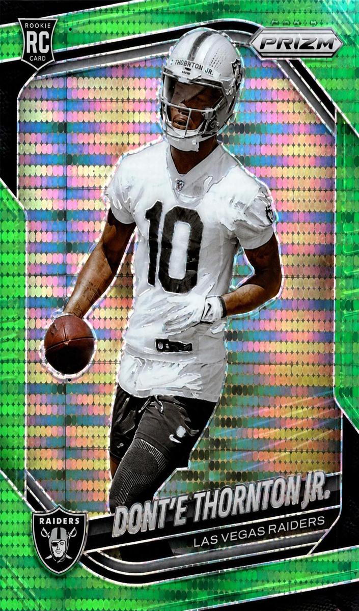 2025 Panini Prizm Football Neon Green Pulsar Dont'e Thornton Jr. #369