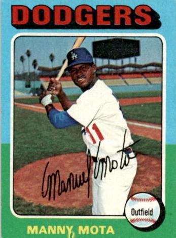 1975 Topps Baseball Manny Mota #414