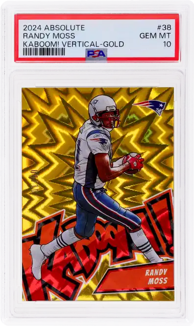 2024 Panini Absolute Football Gold Randy Moss #38 PSA 9
