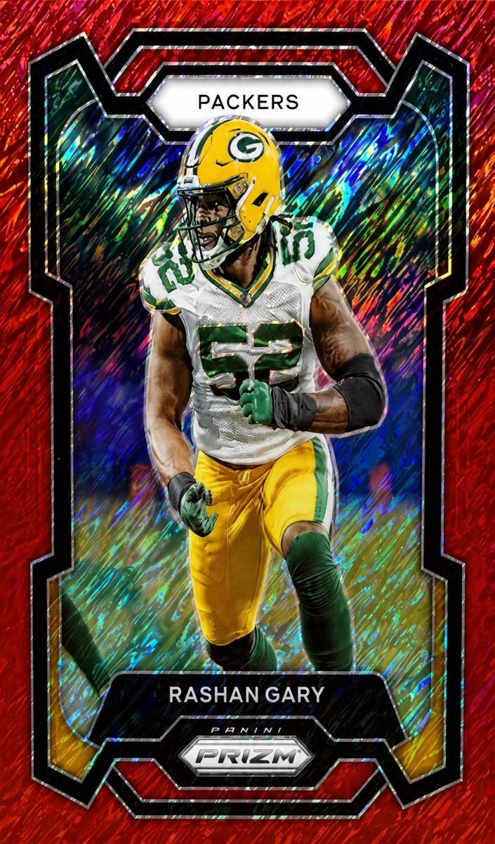 2023 Panini Prizm Football Red Shimmer Rashan Gary #113