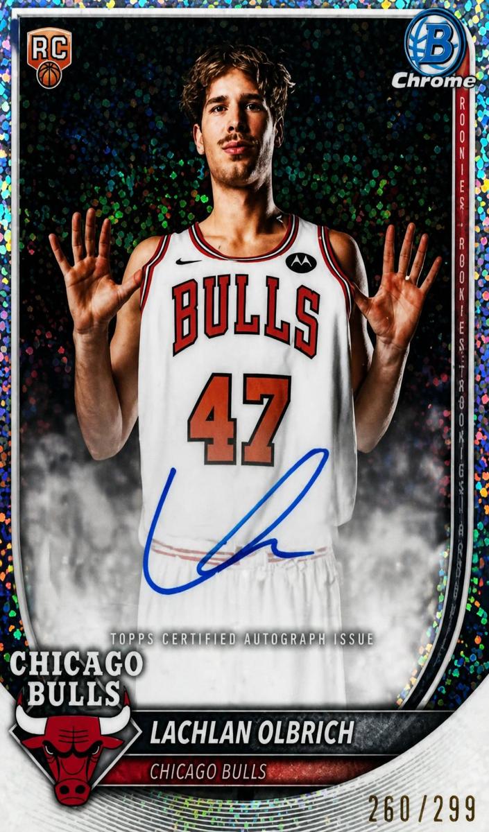 2025 Bowman Basketball Speckle Refractor Lachlan Olbrich #BCA-LO