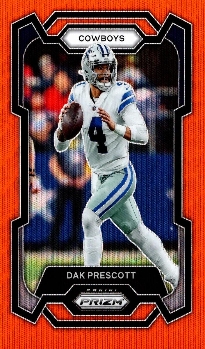 2023 Panini Prizm Football Orange Wave Dak Prescott #73