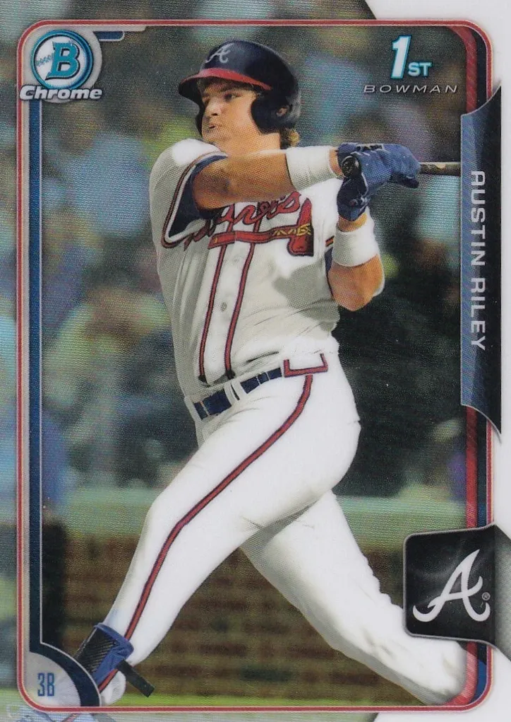 2015 Bowman Chrome Draft Baseball Refractor Austin Riley #157 PSA 10