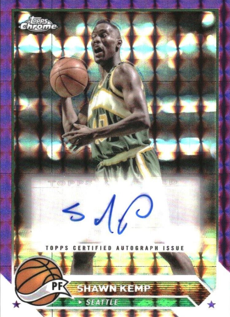 2023 Topps Chrome Basketball Refractor Shawn Kemp #CG-SK PSA 10