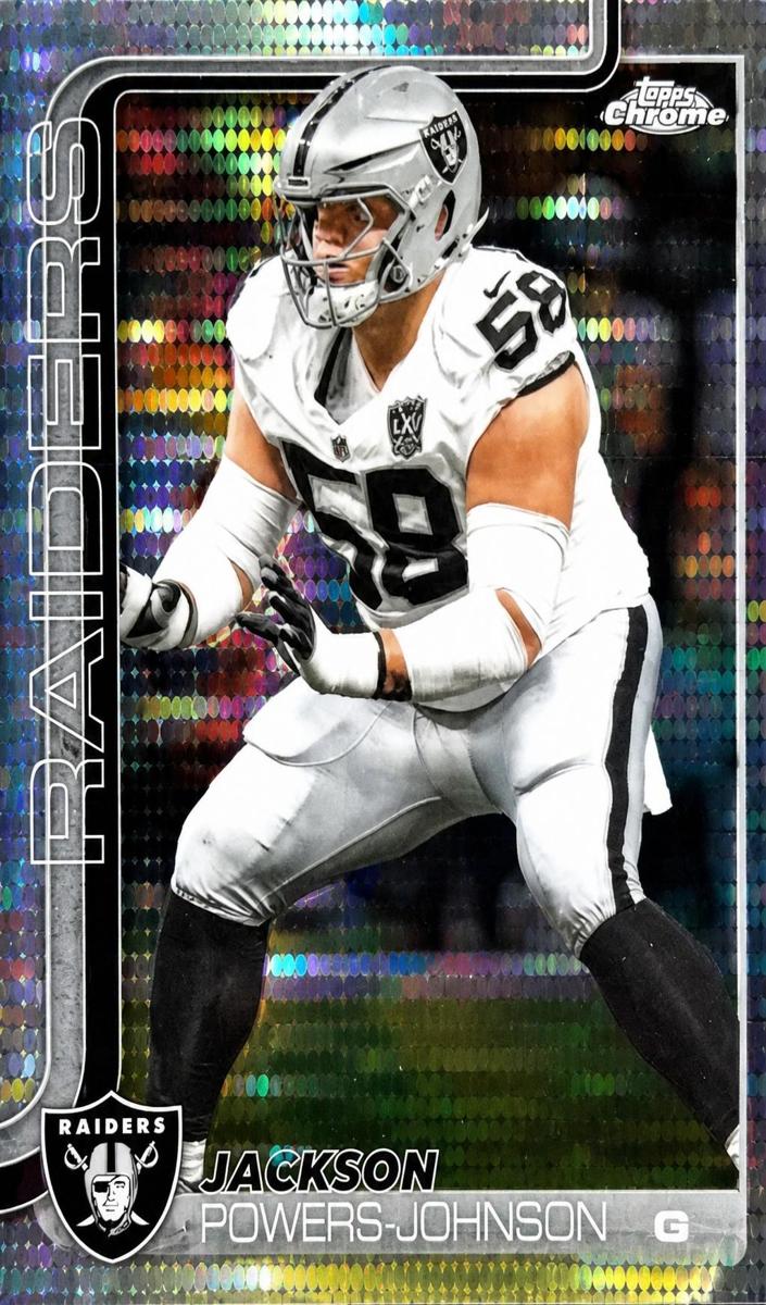 2025 Topps Chrome Football Pulsar Refractor Jackson Powers-Johnson #177